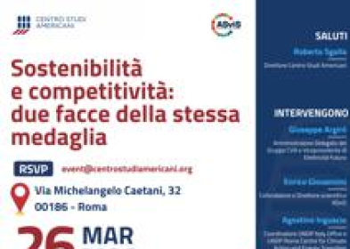 Energia, a Roma l'evento 'Sostenibilit&agrave; e competitivit&agrave;: due facce della stessa medaglia'