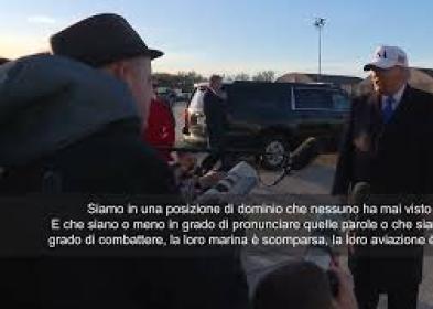 Trump: Resa incondizionata dell'Iran? Che lo facciano o no, non hanno pi&ugrave; armi