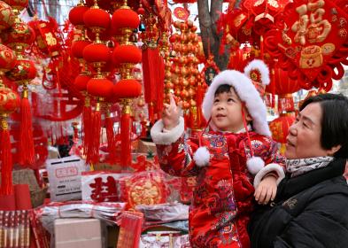 Cina: celebrazioni nel nord del Paese in vista della Festa di primavera (1)