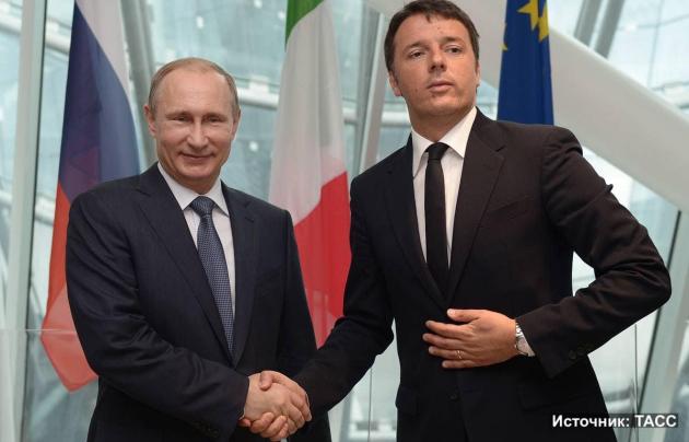 Vladimir Putin e Matteo Renzi