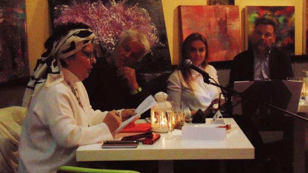 la poetessa Antonella Pagano e il poeta vincitore del premio Puskin Alberto Dionisi