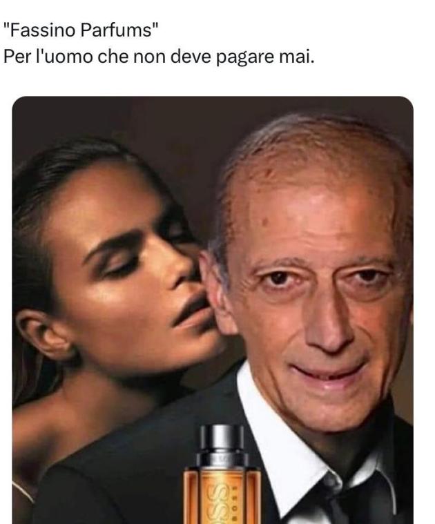 Fassino nei panni di una nota pubblicità 