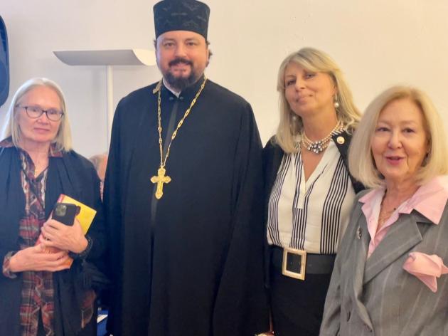 Natalia Stepanova, Rev. Alexey Maxsimov, Elena Stepanoff Scammacca, Mariú Safier