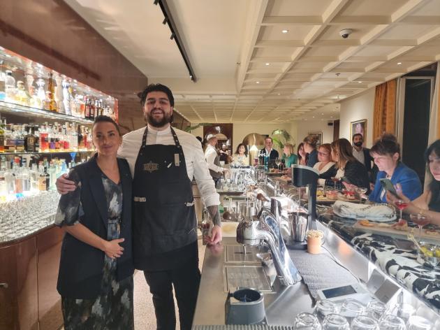Desiré Verdecchia e Brad Elizalde al Bvlgari Roma