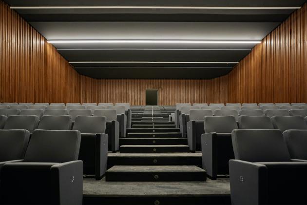 Interni del nuovo Teatro Borsoni a Brescia