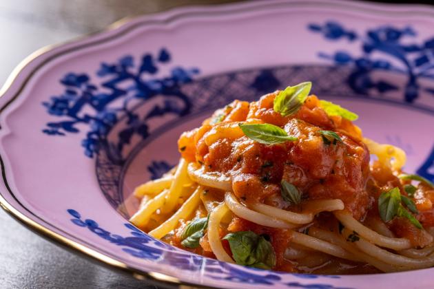 Piatto signature pasta al pomodoro di Fulvio Pierangelini