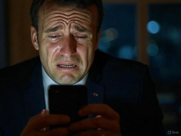 "Macron piange dopo che Zelensky gli butta giù"