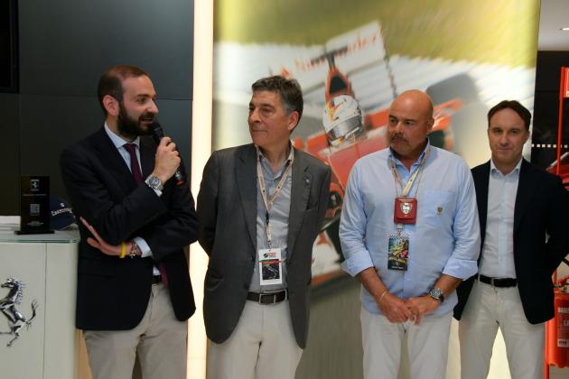 Da sinistra: l'assessore Pierluigi Vossi, Ugo Amodeo presid. CAMEP, Giovanni Tesauro commissario ASI