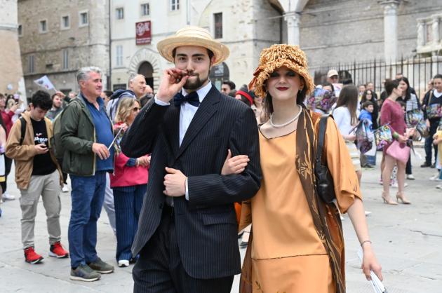 Coppa Perugina: rievocazione storica in Corso Vannucci