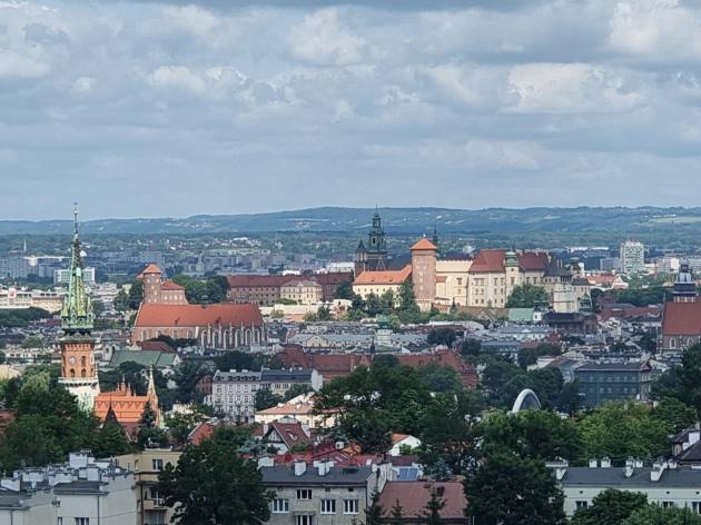 Cracovia vista dalla collina Krakus