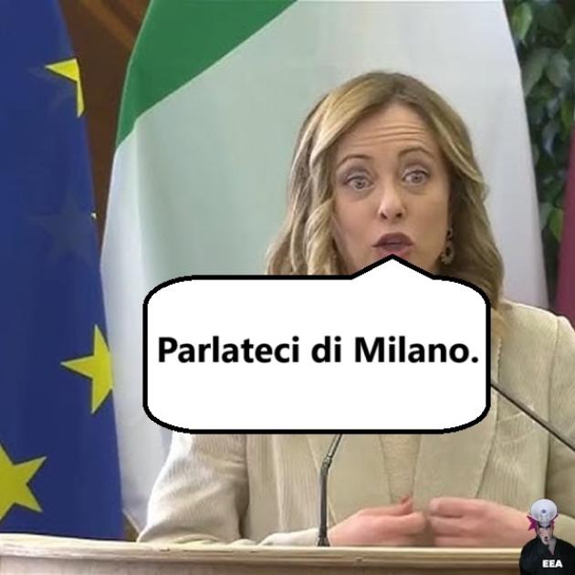 Meloni, "parlateci di Milano"