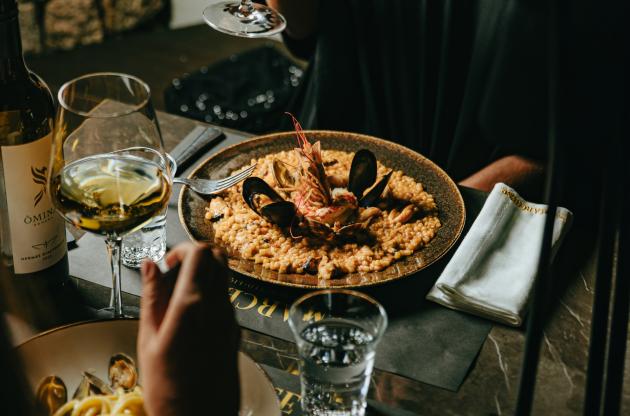 Fregola ai frutti di mare Il Marchese Poltu Quatu (courtesy)