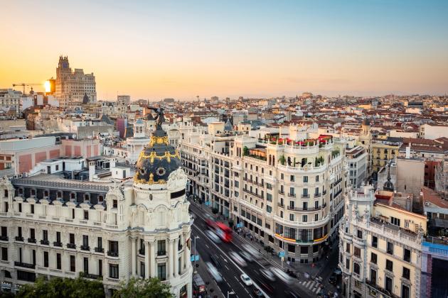 Gran Vìa Madrid (credits Comunidad Madrid)