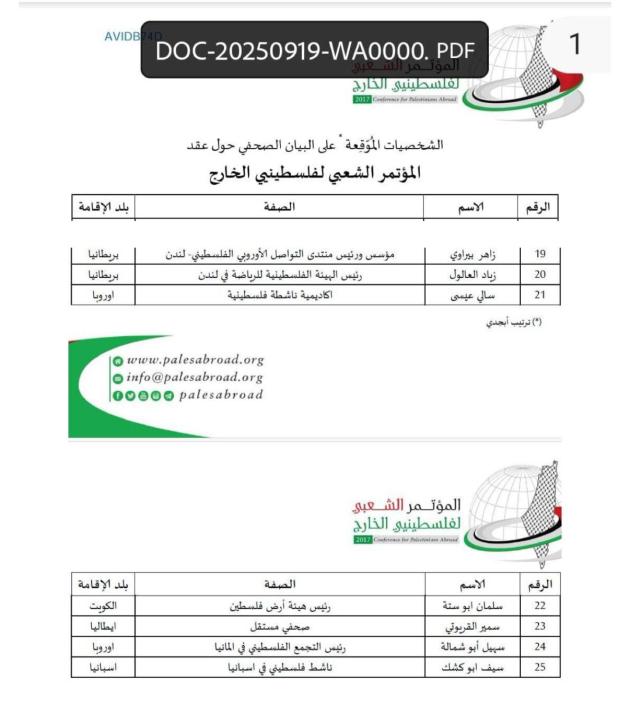 Lista di agenti PCPA in arabo