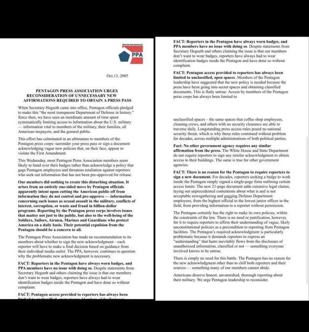 Il documento della PPA (fonte: Telegram, @Estero24H)