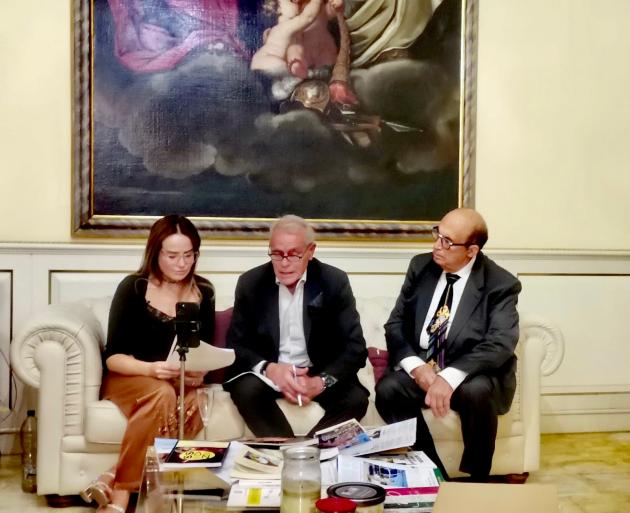 Avv Ghirardini con il giornalista Collacciani e l’avv Abbate 