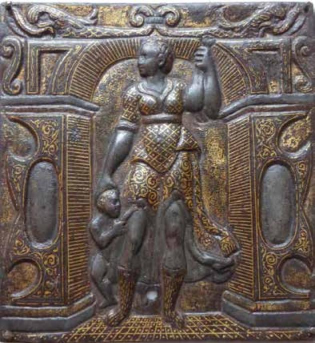 Euterpe, rilievo di origine esoterica della dea della musica. Secolo XV