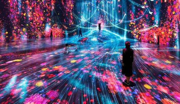 Le opere immersive del teamLab Borderless