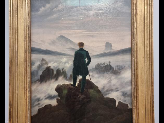 "Il viandante sul mare di nebbia" di Caspar Friedrich