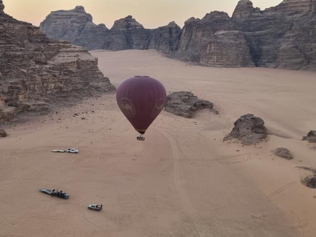 Esperienza in mongolfiera nel Wadi Rum