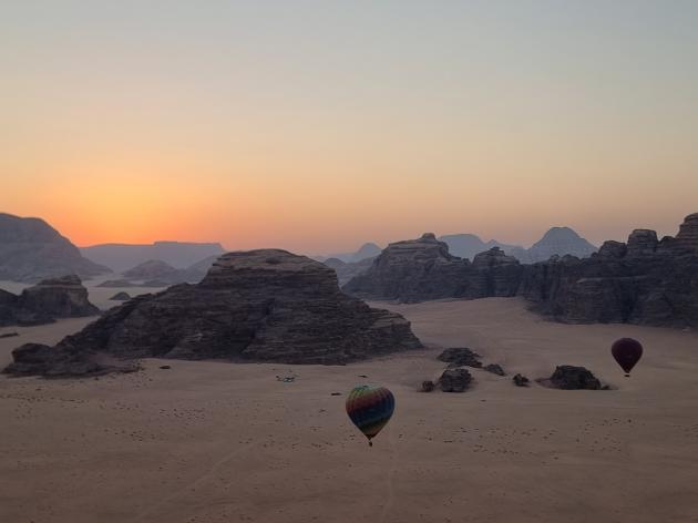 Il Wadi Rum all'alba