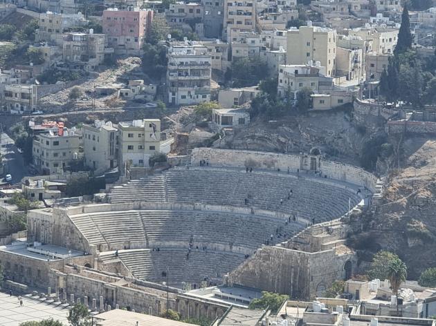 Il teatro romano di Amman visto dalla Cittadella