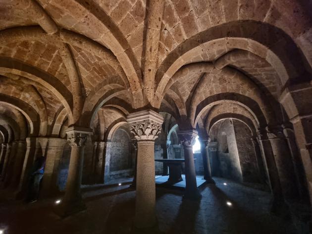 La cripta nella Cattedrale di Acquapendente