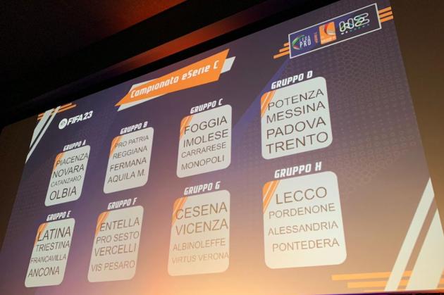Tutto pronto per la eSerie C, il via il 4 aprile con 32 squadre
