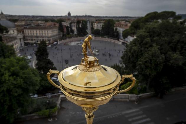 Golf: Trofeo Ryder Cup in mostra a Roma nel villaggio "Giroland"