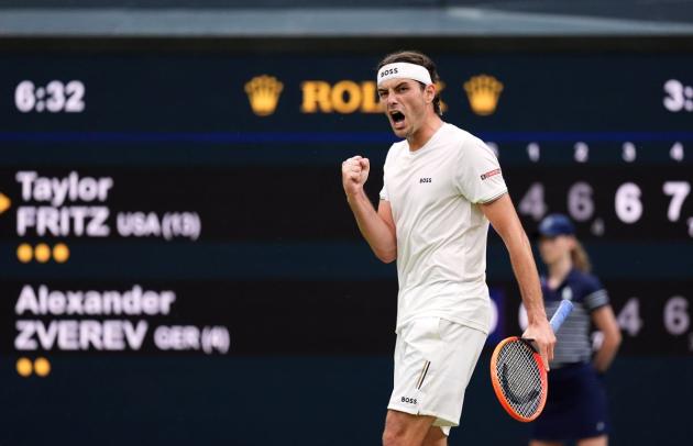 Tennis: Wimbledon. Fritz batte Zverev, ai quarti contro Musetti