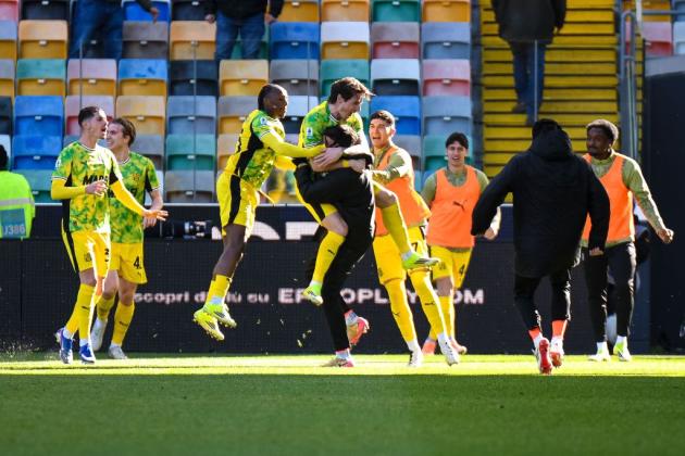 Udinese-Sassuolo 1-2, vittoria in rimonta dei neroverdi di Grosso