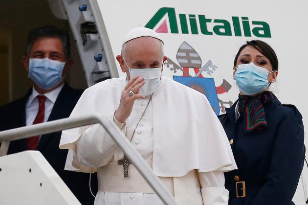 Papa Francesco lascia l'Iraq