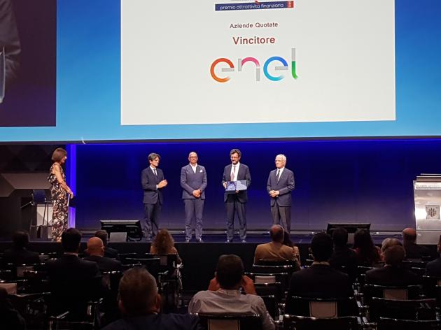 Premio Attrattività Finanziaria 2021 a Enel e Dompé