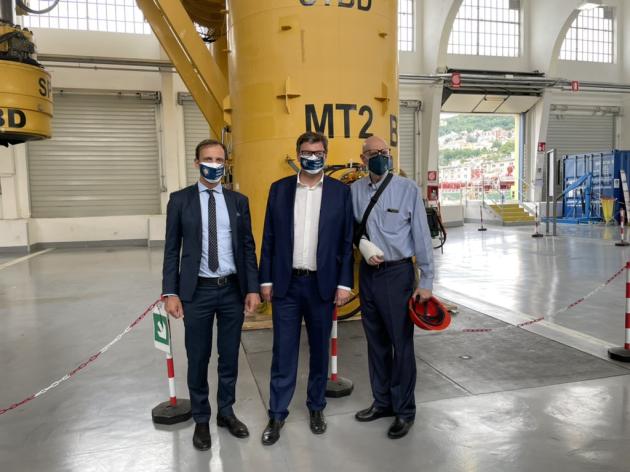 Saipem: visita delle Istituzioni alla base di Trieste