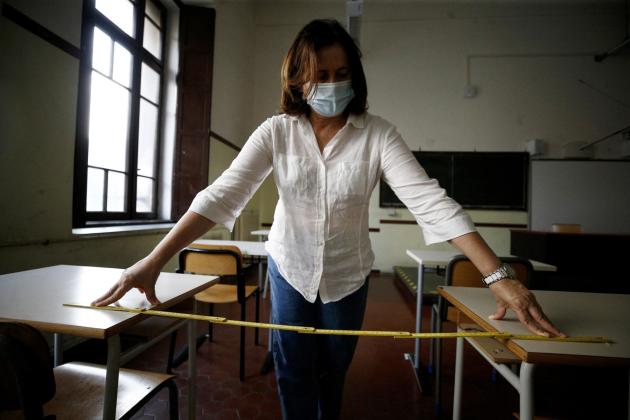 Distanziamento a scuola