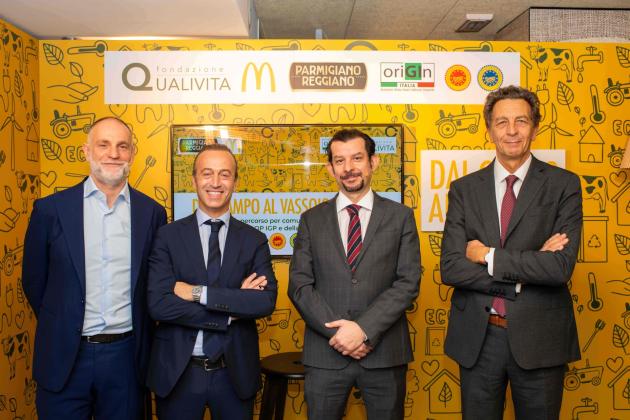 McDonald's, Qualivita e Parmigiano Reggiano DOP: al via il progetto "Dal campo al vassoio"