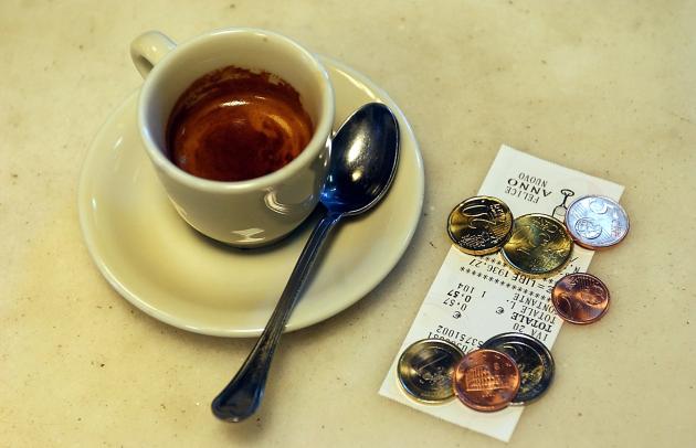 Pagamento con euro e scontrino