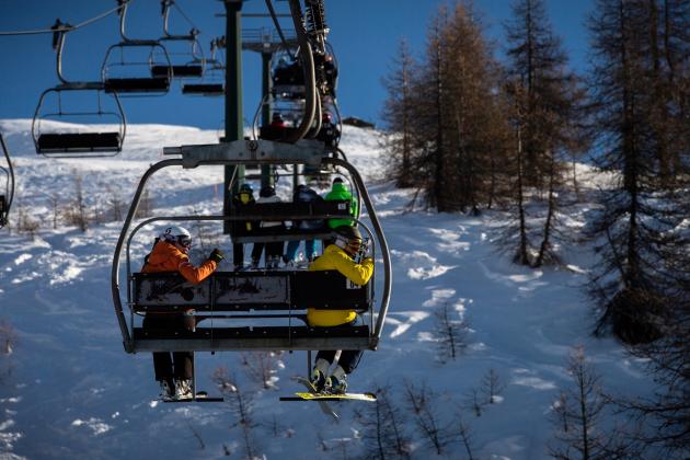 Pista da sci a Sestriere, 2021