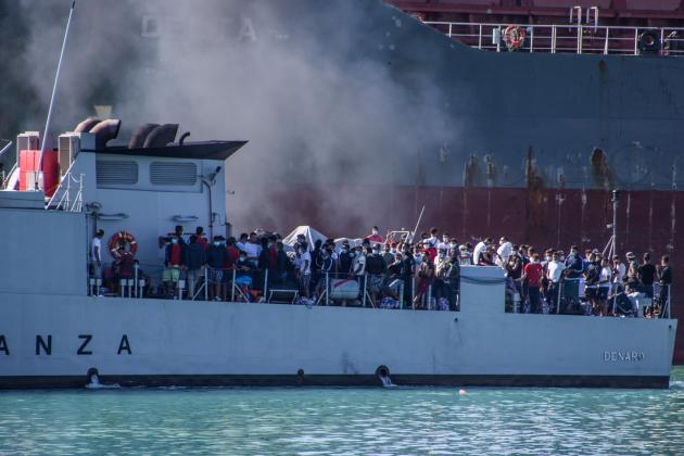 Sbarco di migranti a Porto Empedocle, 2020