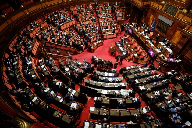 L'aula del Senato, 2021