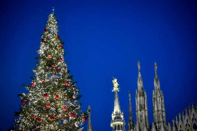 Piazza del Duomo a Milano, dicembre 2021