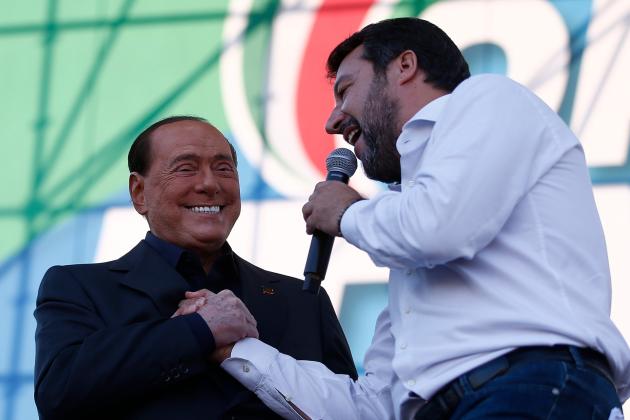 Matteo Salvini e Silvio Berlusconi