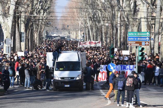 Protesta degli studenti a Torino, 2019