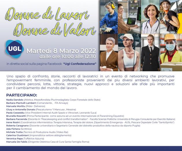 DONNE DI LAVORI, DONNE DI VALORI