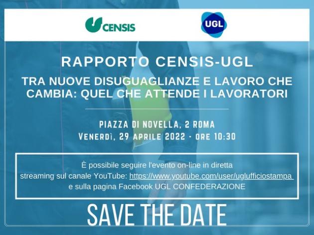 UGL verso il Primo Maggio 2022 con due eventi a Roma e Bruxelles 