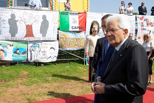 Strage Capaci, Draghi: "Memoria forte e viva". Mattarella a Palermo