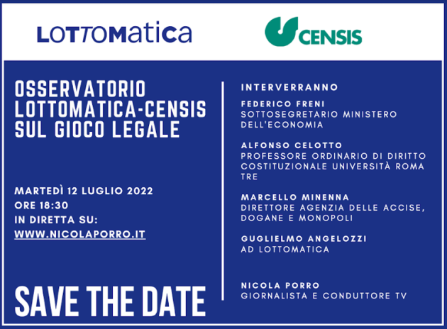 Presentazione del primo Numero dell’Osservatorio permanente Censis-Lottomatica sul gioco legale in Italia