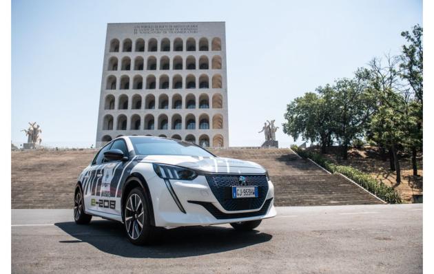 Peugeot e-208 apre la strada all’elettrico anche al Rally di Roma
