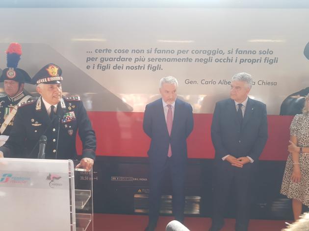 Arma dei Carabinieri e Gruppo FS presentano un Frecciarossa dedicato a Carlo Alberto dalla Chiesa