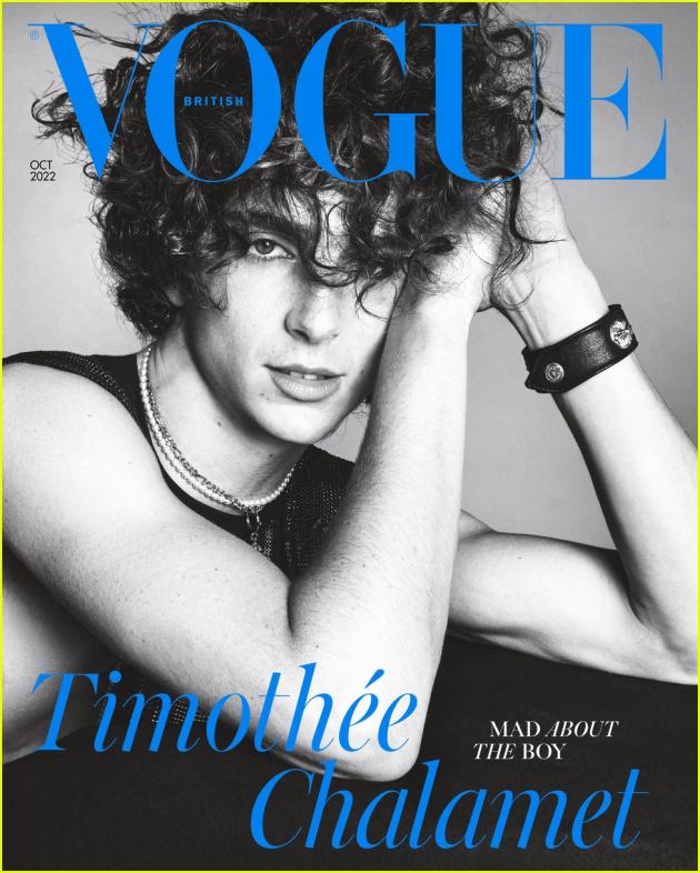 Timothée Chalamet, primo uomo sulla copertina di Vogue Uk